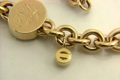 Gold & Diamond Family Crest Bracelet