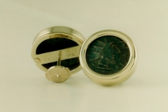 Gold & Ancient Coin Earrings