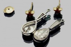 Platinum Gold & Diamond Earrings