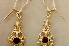 Gold & Sapphire earrings