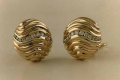 Gold & Diamond Earrings