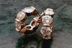 Bar set diamond earings