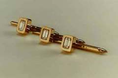 Gold & Diamond Stud Set