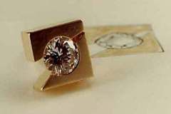 Gold & Diamond Tie Tack