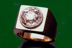 Gold Platinum & Diamond Signet