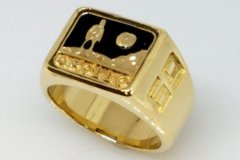 Gold Apollo Signet Ring