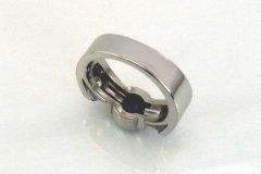 Palladium Ring with Sapphire & Diamonds