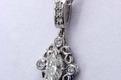 Palladium & Diamond Pendant