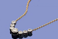 Platinum Gold & Diamond necklace