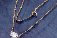 Gold Platinum & Diamond Pendant necklace