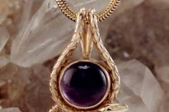 Gold & Amethyst Pendant