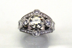Palladium & Diamond Ring