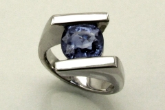 Palladium & Sapphire Ring