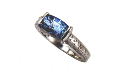 Platinum & Sapphire Ring