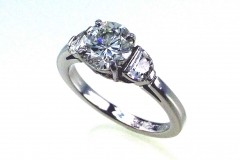 Platinum 3 Stone Ring