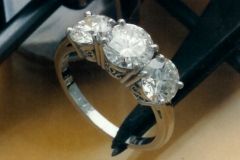 Platinum & Diamond 3 Stone Ring