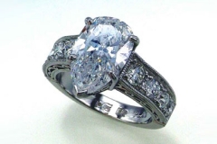 Platinum & Diamond Filigree Ring