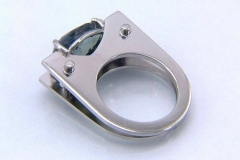 Palladium and Tanzanite Ring