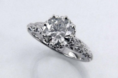 Platinum & Diamond Filigree Ring