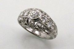 Palladium & Diamond Ring