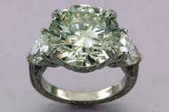 Platinum & Diamond Filigree Ring