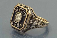 Gold & Diamond Class Ring