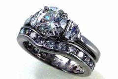 Platinum 3 Stone Ring