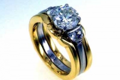 Platinum 3 Stone Ring