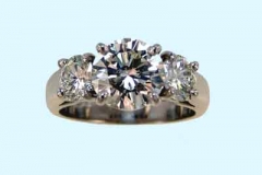 Platinum & Diamond 3 Stone Ring