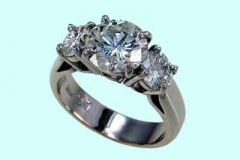 Platinum & Diamond 3 Stone Ring