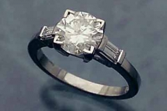 Platinum & Diamond 5 Stone Ring