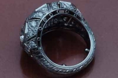 Platinum & Diamond Filigree Ring