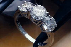 Platinum & Diamond 3 Stone Ring
