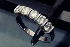 Platinum & Diamond 5 Stone Ring