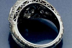 Platinum & Diamond Filigree Ring
