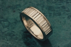 Platinum and baguette anniversary ring