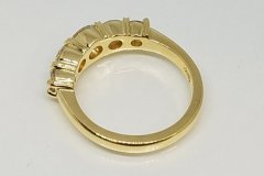Gold 5 Stone Ring