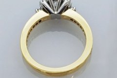 Gold  Platinum and Diamond Engagement Ring