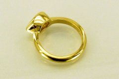 Gold Ring & Pear Shaped Diamond