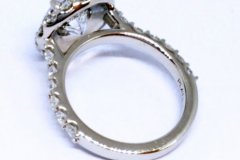 Platinum Diamond Halo Ring