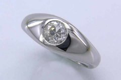 Platinum Solitaire Diamond Ring