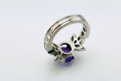 Platinum Diamond & Tanzanite Ring