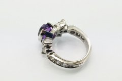 Platinum Diamond & Tanzanite Ring