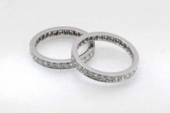 Platinum & Diamond Eternity Ring Duo