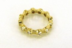Gold & Diamond Diamond Stack Ring