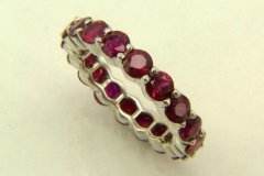 Platinum & Ruby Eternity Ring
