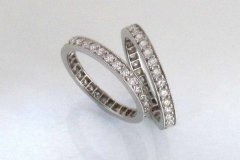 Platinum & Diamond Eternity Ring Duo